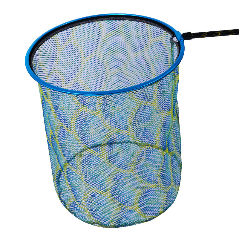 Glava mreže za ribolov od aluminijske legure s gumom premazanim mrežom, nosivost 80 kg, dubina 50 cm