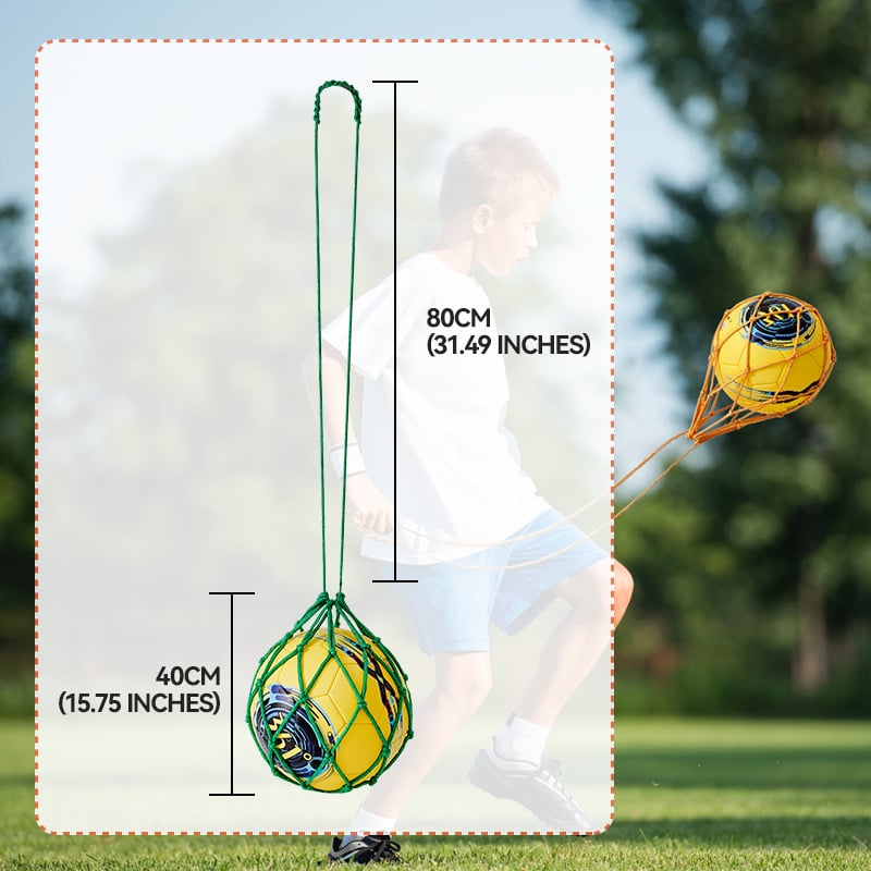 Futballjátékhoz hálós táska – Edzéssegéd, 1 labdát tart, polipropilén, testreszabás elérhető, beltéri/kültéri használatra