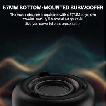 Stolni Bluetooth zvučnik s ambijentalnim osvjetljenjem, 5. generacija, Bluetooth 5.3, 100Hz-20kHz, SNR ≥75dB, Ugrađena baterija