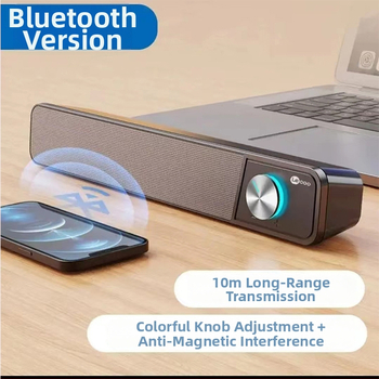 Lecoo Sistem de boxe pentru birou cu subwoofer – alimentat prin USB, Bluetooth 5.0, 100 Hz–20 kHz, SNR ≥70 dB, 3W