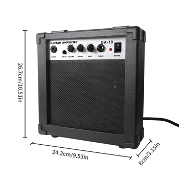 GA-10 Boxă de scenă portabilă, 10W, sunet bass stereo 2.0, 1 difuzor, Intrare 3,5 mm, Carcasa ABS