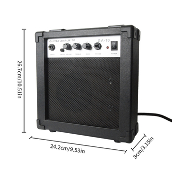 GA-10 Boxă de scenă portabilă, 10W, sunet bass stereo 2.0, 1 difuzor, Intrare 3,5 mm, Carcasa ABS