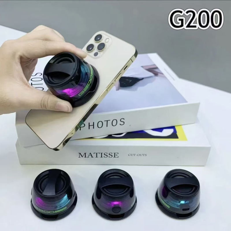 G200 Difuzor Bluetooth cu baterie încorporată 500–800 mAh, putere 3W, Bluetooth 5.3, rază de acțiune 10 m, carcasă ABS