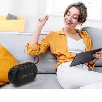 H74 Bluetooth zvučnik s jakim basom, IPX5 vodootporan, Bluetooth 5.3, Raspon frekvencija 100 Hz–20 kHz, Ugrađena baterija 1000–1200 mAh, Snaga 8 W