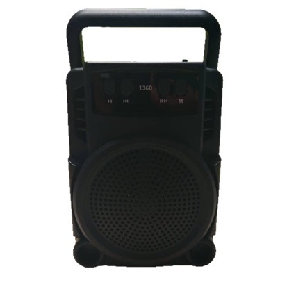 Bežični Bluetooth zvučnik 1360 – Prijenosni za vanjske i kućne potrebe, Karaoke, 10W, Bluetooth 5.0, 100Hz-20kHz, Ugrađena baterija