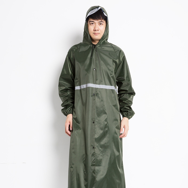 Guili едночастен дъждобран, дебел Oxford плат, PVC водоустойчив слой, подходящ за мотоциклет/електрически пончо, печат на лого