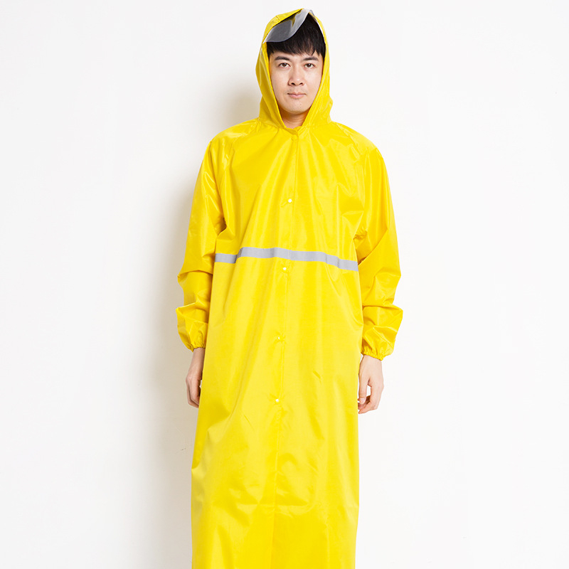 Guili едночастен дъждобран, дебел Oxford плат, PVC водоустойчив слой, подходящ за мотоциклет/електрически пончо, печат на лого