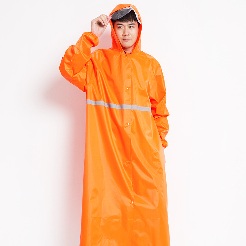 Guili едночастен дъждобран, дебел Oxford плат, PVC водоустойчив слой, подходящ за мотоциклет/електрически пончо, печат на лого