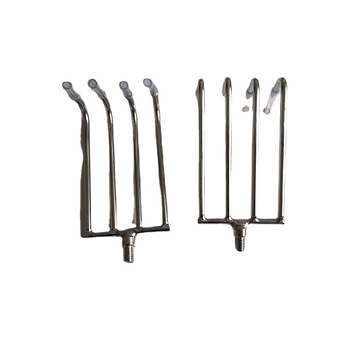 Mingqiao Риболовен инструмент за водни растения, неръждаема стомана, лопатка за водни треви, съвместим с пръчка за мрежи