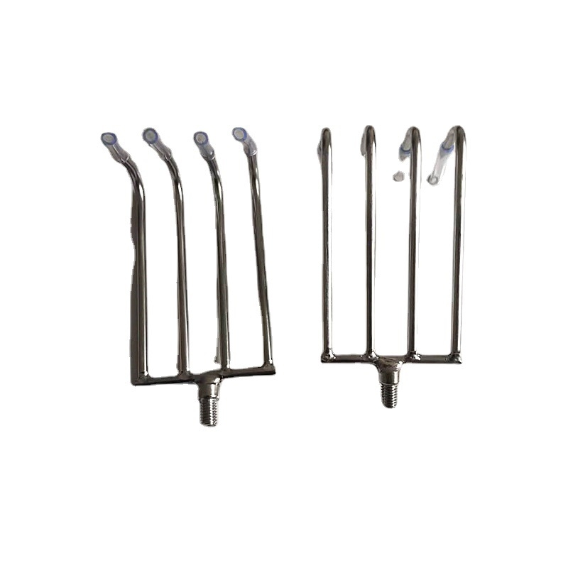 Mingqiao Риболовен инструмент за водни растения, неръждаема стомана, лопатка за водни треви, съвместим с пръчка за мрежи