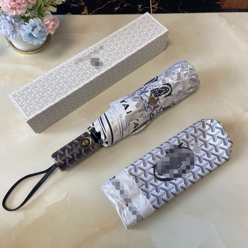 Dogtooth чадър с рамка от 8 ребра, стоманен прът, плат 210T с винилово покритие, UPF50+ защита от слънцето, автоматично затваряне