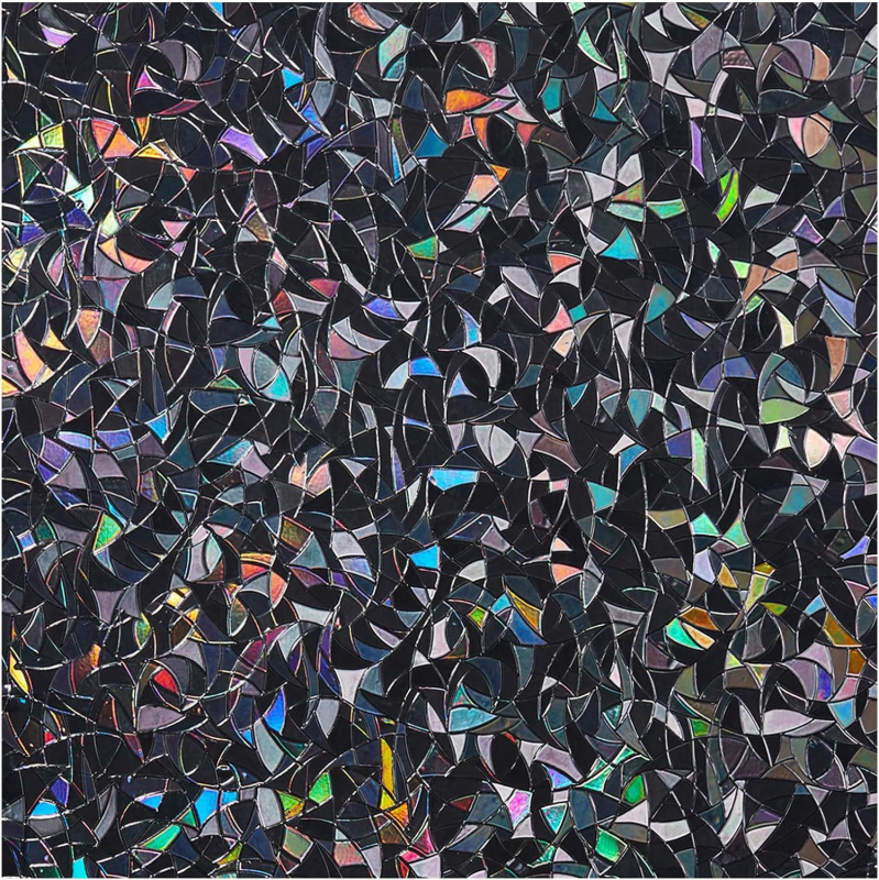 PVC 3D elektrostatni duhoviti stakleni films za prozor – bez ljepila, UV otporan, privatnost, dnevni boravak, spavaća soba, kupaonica