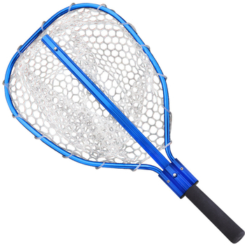 Телескопична риболовна мрежа с прът от алуминиев сплав и PVC джоб за мрежа, едносекционна