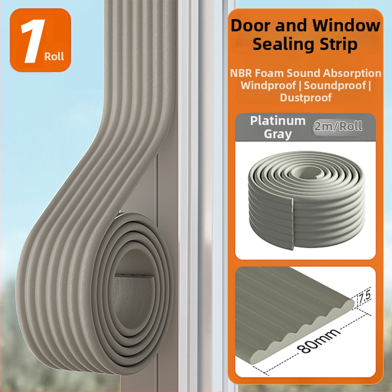 Bandă adezivă pentru ferestre CZ-001 – izolare fonică, etanșare, anti-coliziune și rezistență la vânt; rezistență la temperaturi înalte, uzură, îmbătrânire, coroziune