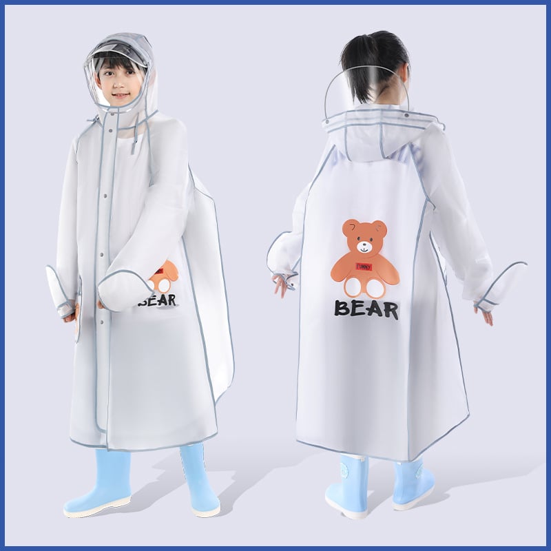 Παιδικό αδιάβροχο poncho, ολόσωμο σχέδιο, EVA ύφασμα, καρτούν στυλ, βάρος 0,3 kg