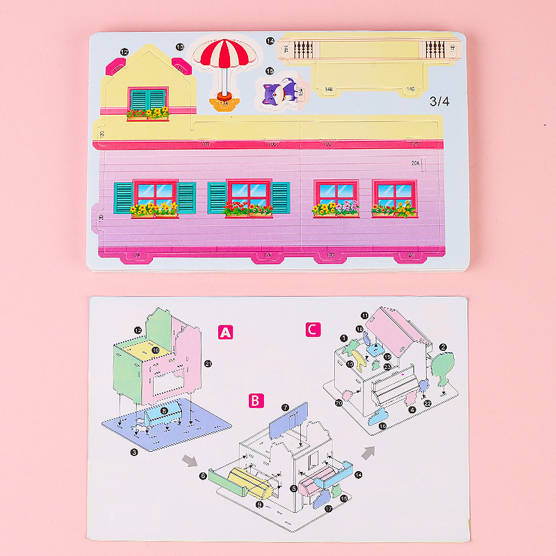 Xiao Meng 3D puzzle DIY za djecu | Plastika | Uzrast 7–14 godina | Unisex