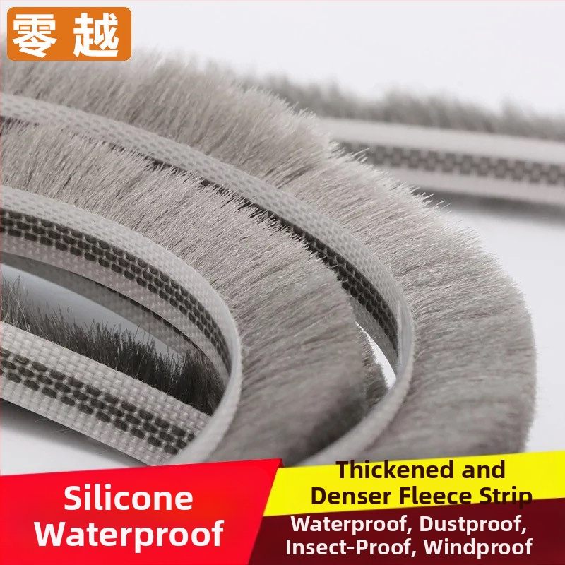 Tesniaci pás typu slot pre dvere a okná z hliníka – silikónové horné, vodeodolný, prachotesný, proti hmyzu a vetru, moderný minimalistický štýl