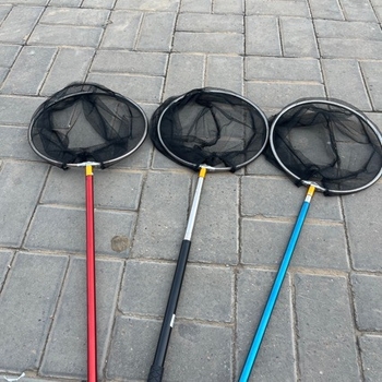 Morning Fish Music nehrđajući čelični štap za mrežu, kratki dio, s 25 prstenova i glava mreže tipa leptir