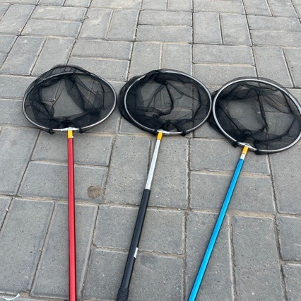 Morning Fish Music nehrđajući čelični štap za mrežu, kratki dio, s 25 prstenova i glava mreže tipa leptir