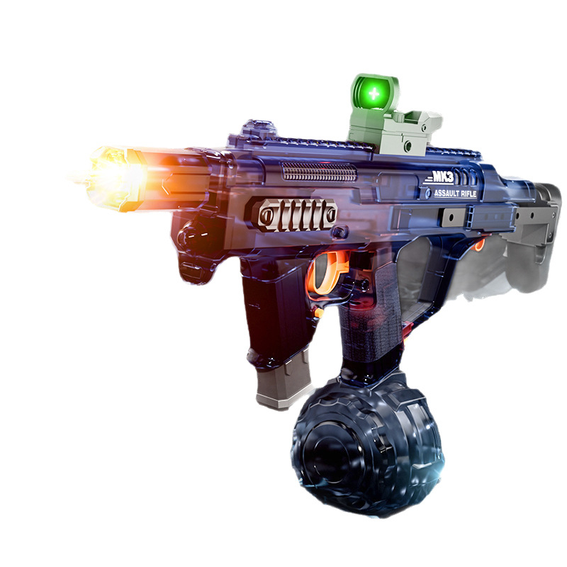 Ηλεκτρικό Πυροβόλο Νερού με Διαφανές Κορμό, Φωτεινή Σύνδεση, Αυτοματική Αναρρόφηση Νερού και Ενσωματωμένος Φωτισμός (Ηλικίες 15–35)