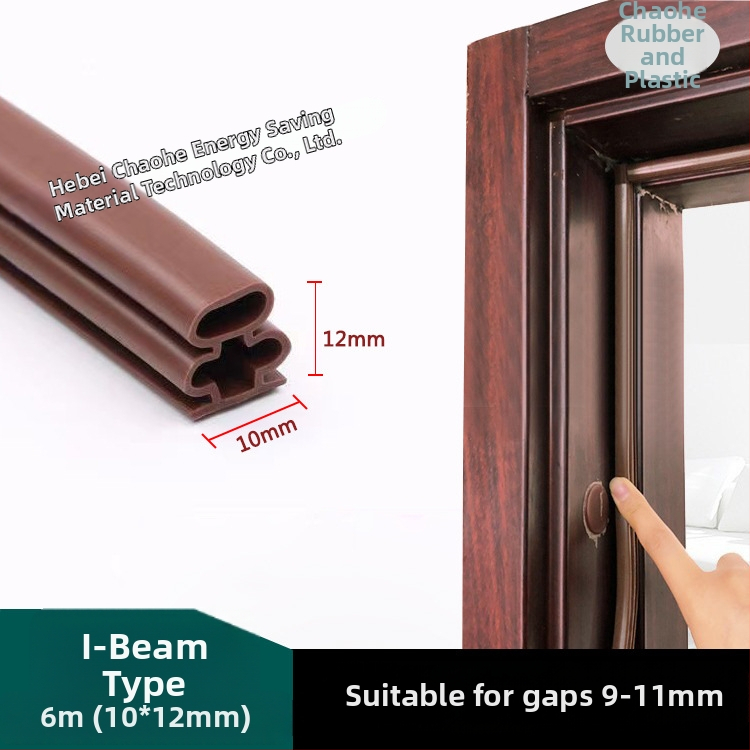 Páska na dvere s tvarom I, samolepiaca, odolná voči opotrebeniu a starnutiu, odolná vetru a s tepelnou izoláciou.