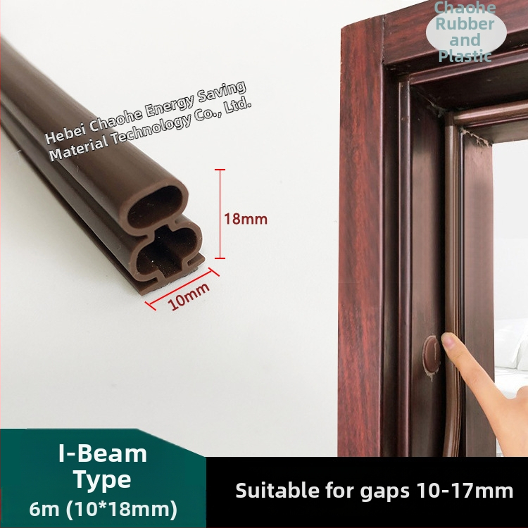 Páska na dvere s tvarom I, samolepiaca, odolná voči opotrebeniu a starnutiu, odolná vetru a s tepelnou izoláciou.