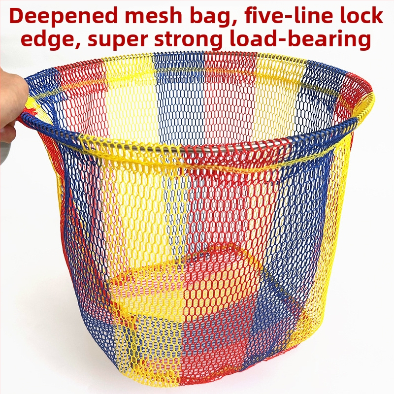 Plasă de pescuit pliabilă din oțel inoxidabil, cu cap solid și inel întărit, plasă nano, plasă de buzunar, încărcare 10, adâncime 40