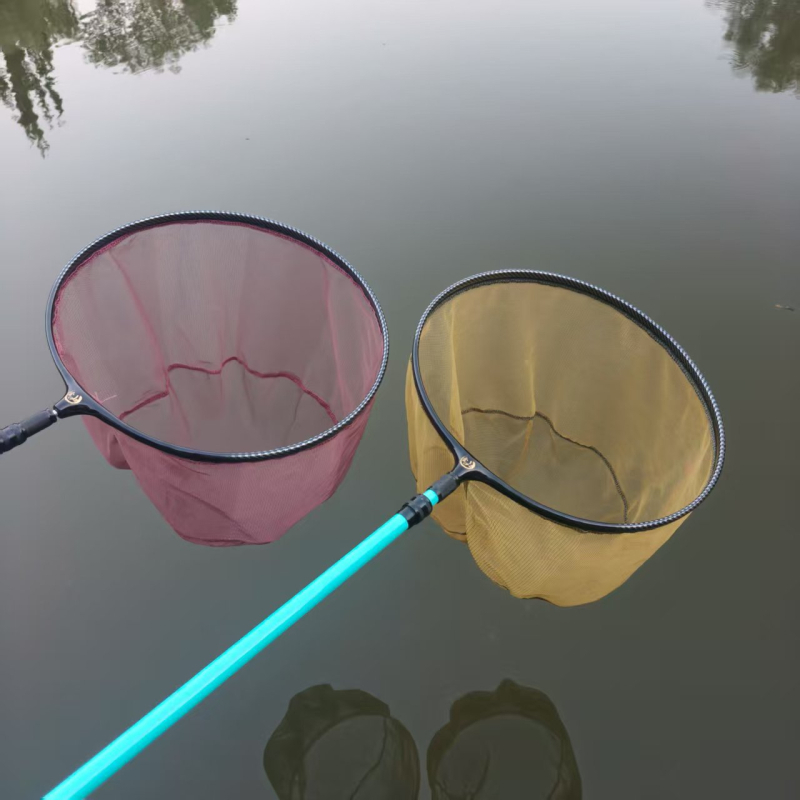 Glava mreže od aluminijskog legura za fly fishing, brzo sušenje, anti-zakačivanje, gusta mreža s džepom