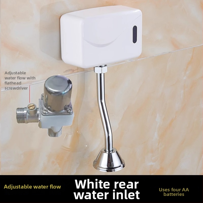 Senzor de toaletă cu robinet de spălare automat – infraroșu, din cupru, alimentare DC, model 26012501, timp de spălare 5 s