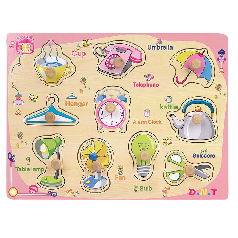 Dennich Montessori Busy Board – Ξύλινο εκπαιδευτικό παιχνίδι παζλ για παιδιά 4–6 ετών