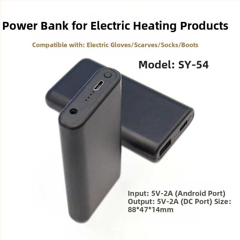 Kuoyi SD-33 elektrické vykurovacie papuče do interiéru – USB/plug-in, 5V 5W