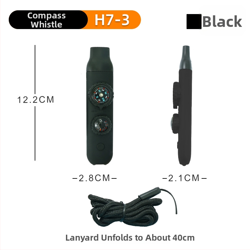 Busolă cu fluier, material didactic, precizie înaltă, pentru exterior, șapte în unu, portabil (Brand: Other; Codul produsului: H7-3; Categoria: Busolă; Origine: Dongguan)