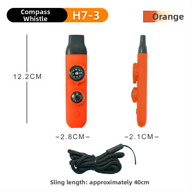 Busolă cu fluier, material didactic, precizie înaltă, pentru exterior, șapte în unu, portabil (Brand: Other; Codul produsului: H7-3; Categoria: Busolă; Origine: Dongguan)