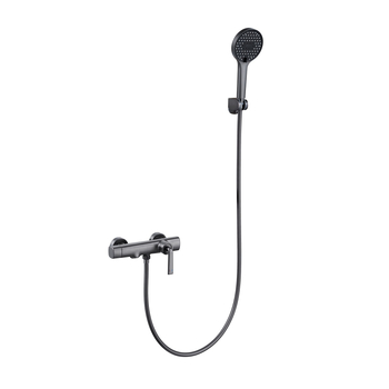 Σετ ντους από ορείχαλκο για τοίχο, με κεραμικό δίσκο βαλβίδας, παγκόσμιο έδρα βαλβίδας και λειτουργία με κλειδί