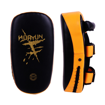 Viselhető edző célpont bokszhoz és Taekwondohoz – ív alakú, Huayun, PU anyag, felnőtt használatra