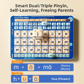 Pinyin Olvasó toll – a korai tanuláshoz, 4–6 éveseknek, USB töltés, műanyag test, hangfunkció