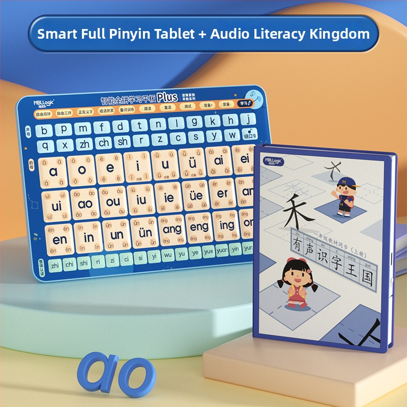 Pinyin Olvasó toll – a korai tanuláshoz, 4–6 éveseknek, USB töltés, műanyag test, hangfunkció