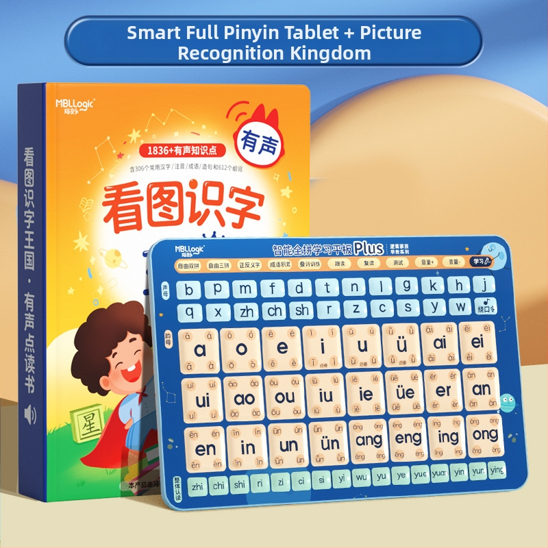 Pinyin Olvasó toll – a korai tanuláshoz, 4–6 éveseknek, USB töltés, műanyag test, hangfunkció