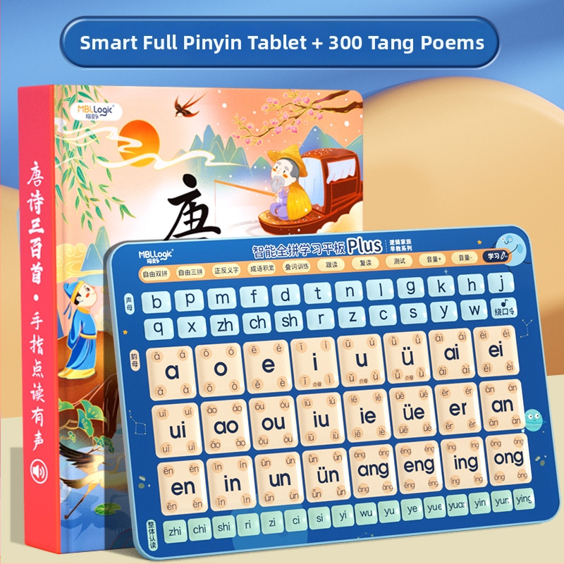 Pinyin Olvasó toll – a korai tanuláshoz, 4–6 éveseknek, USB töltés, műanyag test, hangfunkció