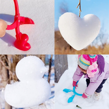 Jucărie clip pentru bulgări de zăpadă în formă de rață; din plastic, ambalaj plasă, potrivit pentru vârsta 7–14 ani (Plastic; Ambalaj plasă; Vârsta 7–14)