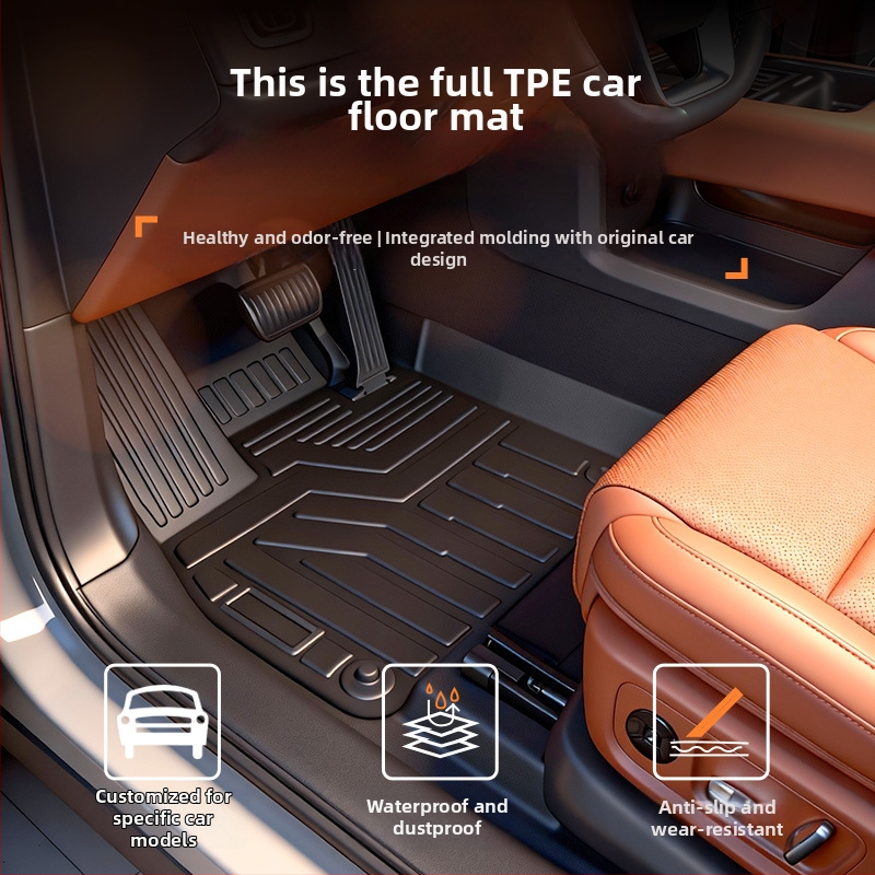 TPE πατάκια δαπέδου για Li Auto i6 2025, ειδικά για το όχημα, προσαρμοσμένη επεξεργασία, δυνατότητα εκτύπωσης λογοτύπου