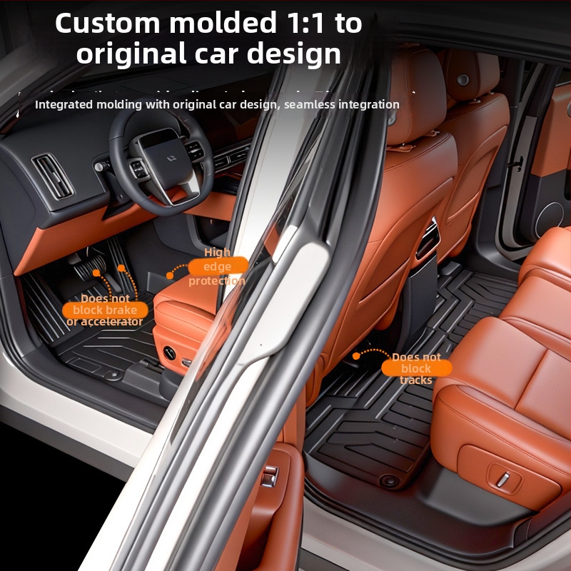 TPE πατάκια δαπέδου για Li Auto i6 2025, ειδικά για το όχημα, προσαρμοσμένη επεξεργασία, δυνατότητα εκτύπωσης λογοτύπου