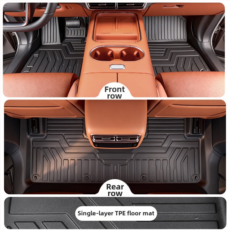 TPE πατάκια δαπέδου για Li Auto i6 2025, ειδικά για το όχημα, προσαρμοσμένη επεξεργασία, δυνατότητα εκτύπωσης λογοτύπου