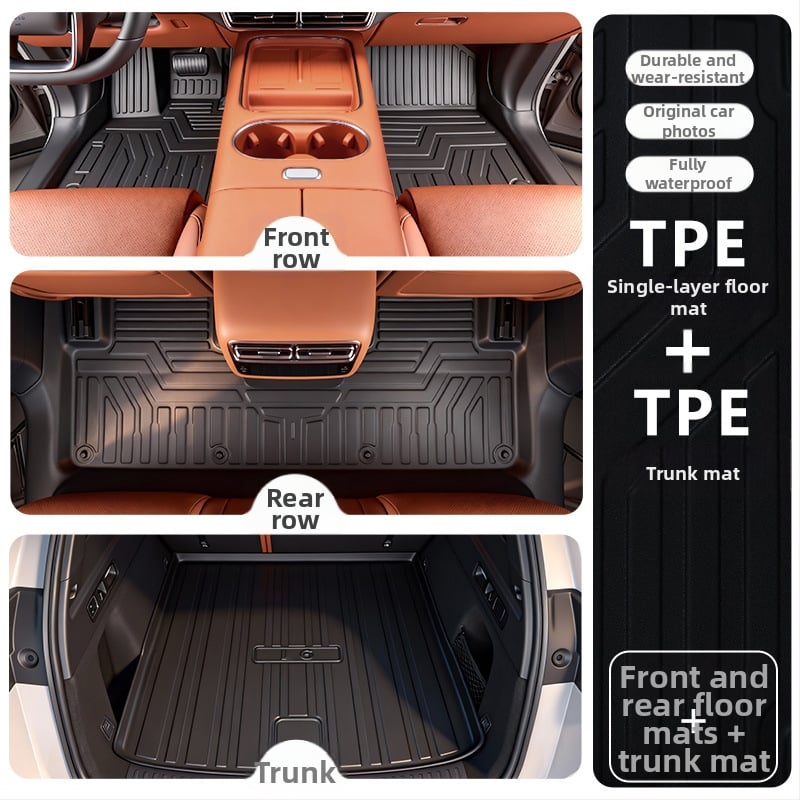 TPE πατάκια δαπέδου για Li Auto i6 2025, ειδικά για το όχημα, προσαρμοσμένη επεξεργασία, δυνατότητα εκτύπωσης λογοτύπου