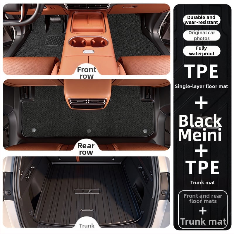 TPE πατάκια δαπέδου για Li Auto i6 2025, ειδικά για το όχημα, προσαρμοσμένη επεξεργασία, δυνατότητα εκτύπωσης λογοτύπου