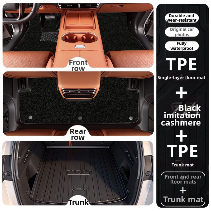 TPE πατάκια δαπέδου για Li Auto i6 2025, ειδικά για το όχημα, προσαρμοσμένη επεξεργασία, δυνατότητα εκτύπωσης λογοτύπου