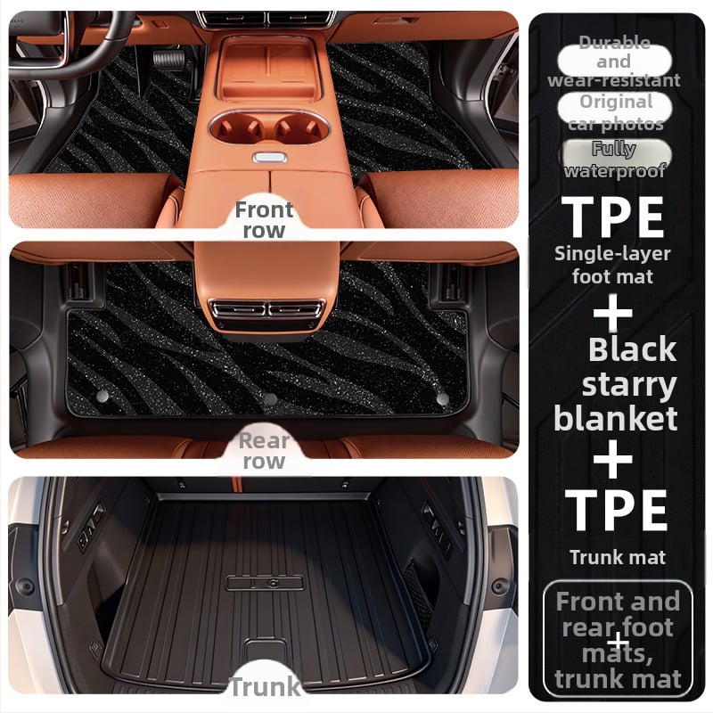 TPE πατάκια δαπέδου για Li Auto i6 2025, ειδικά για το όχημα, προσαρμοσμένη επεξεργασία, δυνατότητα εκτύπωσης λογοτύπου