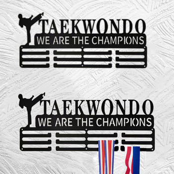 Metalni zidni stalak za medalje s više kuka, skandinavski stil