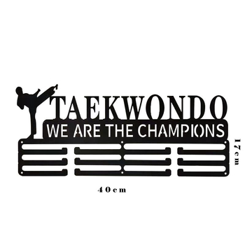 Metalni zidni stalak za medalje s više kuka, skandinavski stil