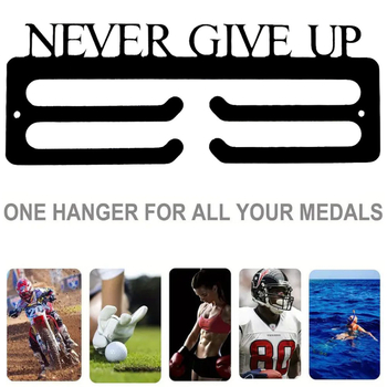 Metalni zidni stalak za medalje s više kuka, skandinavski stil